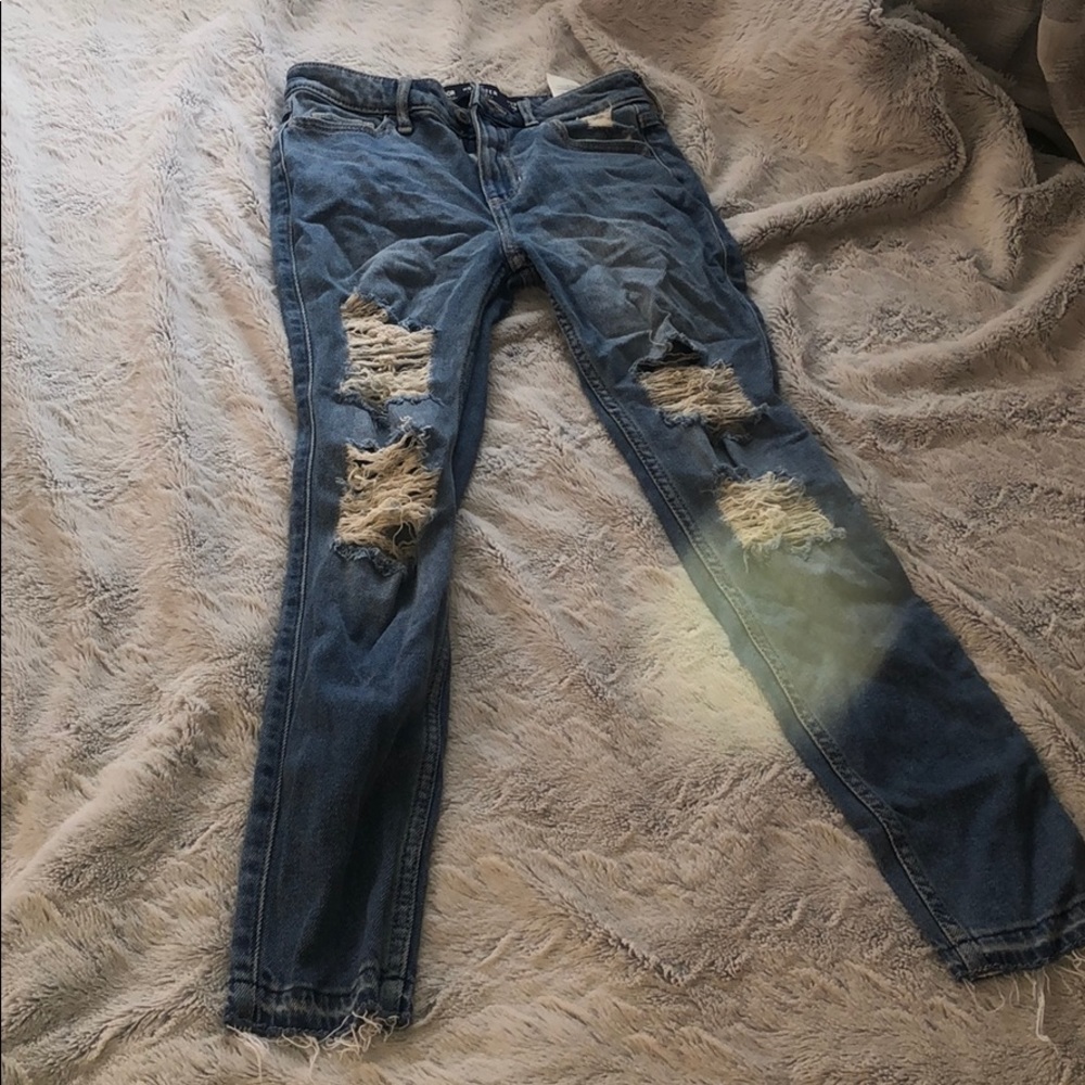 High rise Skinny distressed jeans